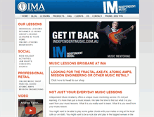 Tablet Screenshot of independentmusic.com.au